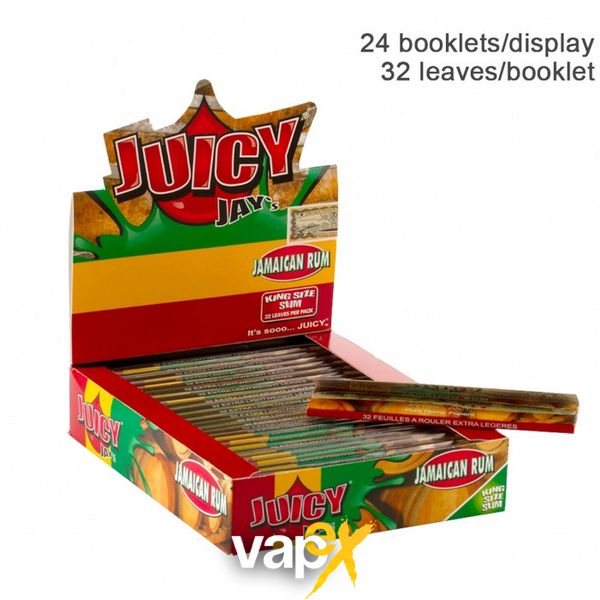 Папір для самокруток King Size Juicy Jays Jamaican Rum 666546 Фото Інтернет магазина Кальянів - Вейпікс