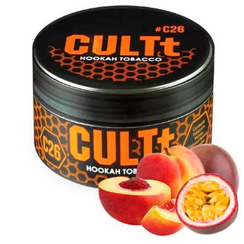 Тютюн CULTt C26 Passion Fruit Peach 100 г 3372 Фото Інтернет магазина Кальянів - Вейпікс