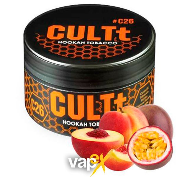 Тютюн CULTt C26 Passion Fruit Peach 100 г 3372 Фото Інтернет магазина Кальянів - Вейпікс