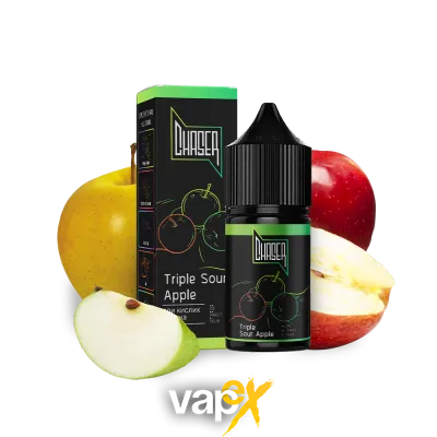 Рідина Chaser Black Triple Sour Apple (Трипл Саур Епл, 50 мг, 30 мл) 546557865 Фото Інтернет магазина Кальянів - Вейпікс