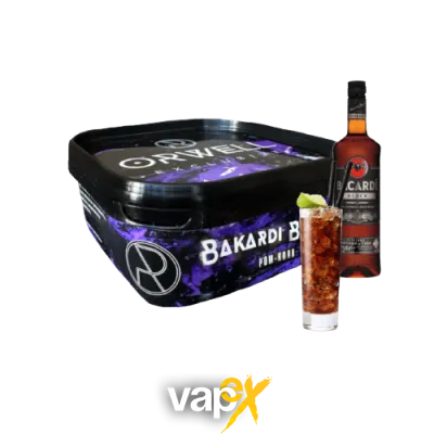 Табак Orwell Soft Bacardi Black (Бакарди Блэк, 200 г)   18650 Фото Інтернет магазину Кальянів - Вейпикс