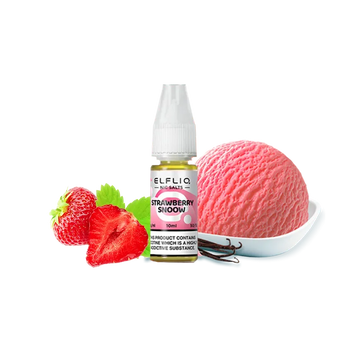 Жидкость Elfliq Strawberry snow (Клубничное Мороженое, 50 мг, 10 мл) 21062 Фото Інтернет магазину Кальянів - Вейпикс