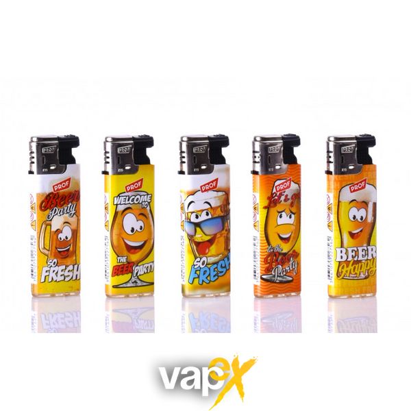 Зажигалка Prof Lighters with Beer logo's 66979 Фото Інтернет магазину Кальянів - Вейпикс