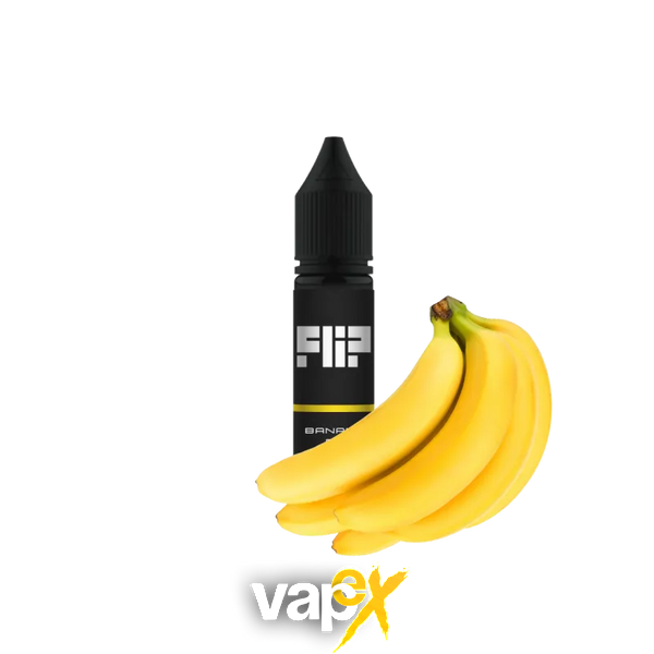 Рідина Flip salt BANANA (Банан, 50 мг, 15 мл) 18164 Фото Інтернет магазина Кальянів - Вейпікс