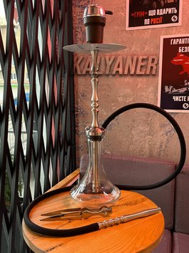 Кальян Sky Hookah Classic Silver в полном комплекте на колбе Craft Clear 65 см 344364 Фото Інтернет магазину Кальянів - Вейпикс