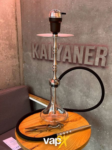 Кальян Sky Hookah Classic Silver в полном комплекте на колбе Craft Clear 65 см 344364 Фото Інтернет магазину Кальянів - Вейпикс