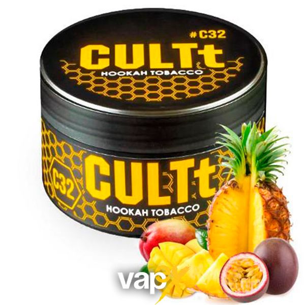 Тютюн CULTt C32 Mango Passion Fruit Pineapple 100 г 3377 Фото Інтернет магазина Кальянів - Вейпікс