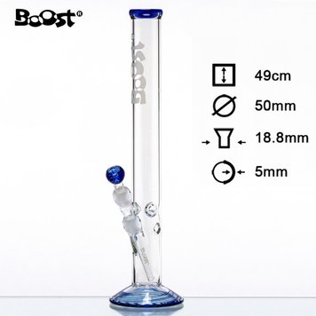 БОНГ Стеклянная BOOST CANE + ICE, 49СМ 88155 Фото Інтернет магазину Кальянів - Вейпикс