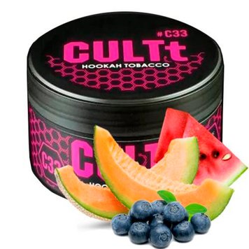 Тютюн CULTt C33 Watermelon Melon Blueberry Ice 100 г 3378 Фото Інтернет магазина Кальянів - Вейпікс