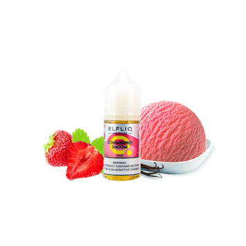 Жидкость Elfliq Strawberry snow (Клубничное Мороженое, 50 мг, 30 мл) 21071 Фото Інтернет магазину Кальянів - Вейпикс