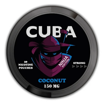 Снюс Cuba Ninja Coconut 150 мг 214124 Фото Інтернет магазина Кальянів - Вейпікс