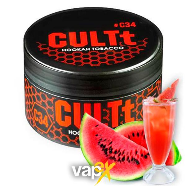 Тютюн CULTt C34 Watermelon Lemonade 100 г 3379 Фото Інтернет магазина Кальянів - Вейпікс