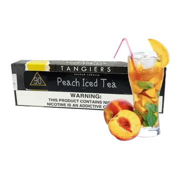 Тютюн Tangiers Noir Peach Iced Tea (Персиковий чай з льодом, 250 г) Чорна упаковка   21706 Фото Інтернет магазина Кальянів - Вейпікс