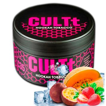 Тютюн CULTt C35 Strawberries Passion Fruit Melon Ice 100 г 3380 Фото Інтернет магазина Кальянів - Вейпікс