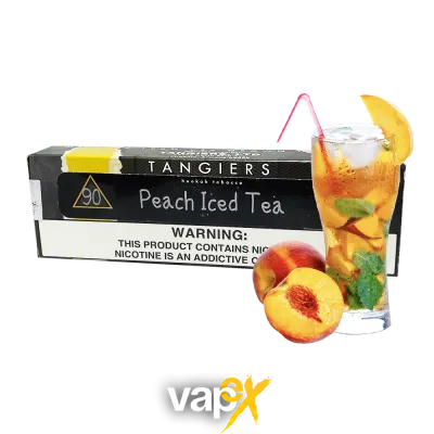 Тютюн Tangiers Noir Peach Iced Tea (Персиковий чай з льодом, 250 г) Чорна упаковка   21706 Фото Інтернет магазина Кальянів - Вейпікс