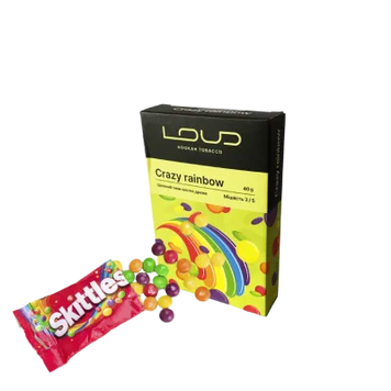 Табак Loud Crazy rainbow (Крейзи Рейнбоу, 40 г)   20762 Фото Інтернет магазину Кальянів - Вейпикс