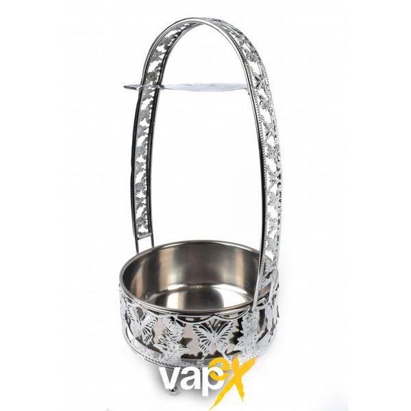 Кошик для вугілля Yahya Deep Medium Silver 2707 Фото Інтернет магазина Кальянів - Вейпікс