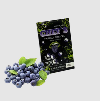 Тютюн Chefs Sour Blueberry (Кисла Чорниця, 40 г) 20179 Фото Інтернет магазина Кальянів - Вейпікс