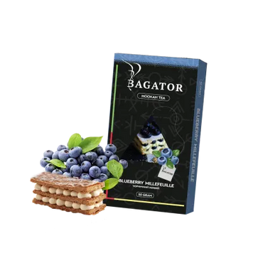 Кальянная чайная смесь Bagator Hookah Tea Blueberry Millefeuille (Черничный Мильфей, 50 г)   21189 Фото Інтернет магазину Кальянів - Вейпикс