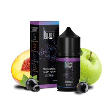 Рідина Chaser Black Blackcurrant Peach Apple Balance (Смородина Персик Яблуко, 60 мг, 30 мл) 243422 Фото Інтернет магазина Кальянів - Вейпікс