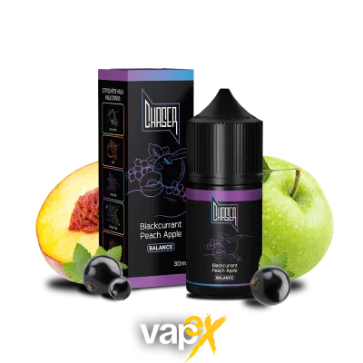 Рідина Chaser Black Blackcurrant Peach Apple Balance (Смородина Персик Яблуко, 60 мг, 30 мл) 243422 Фото Інтернет магазина Кальянів - Вейпікс