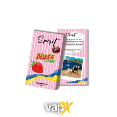 Тютюн Spirit Bro Nuts Strawberry (Полуничний Натс, 40 г)   20296 Фото Інтернет магазина Кальянів - Вейпікс